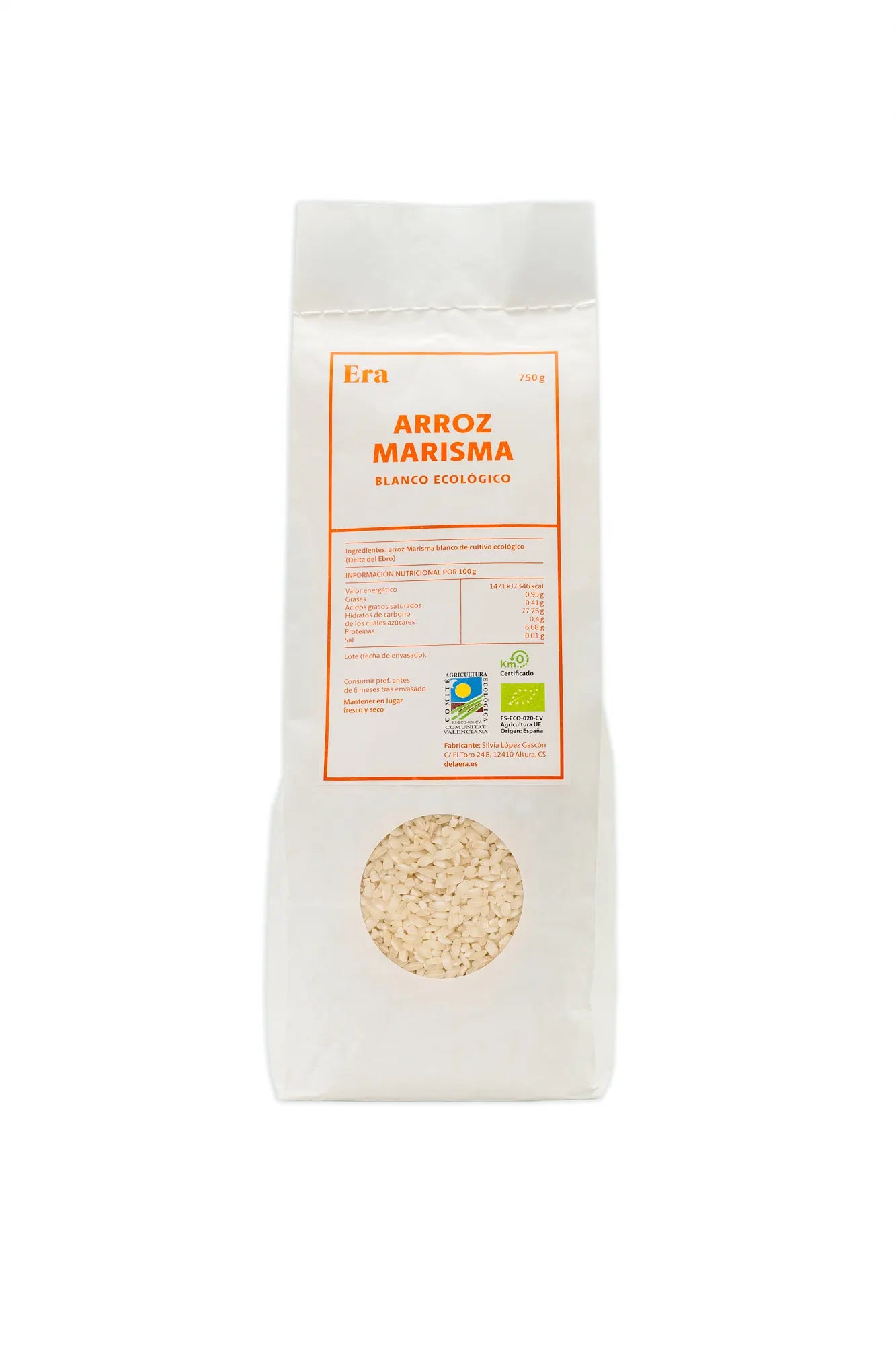 Arroz Marisma <i>(Oryza sativa)</i> - Blanco Ecológico